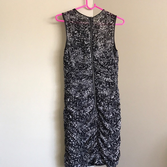 Animal Print Ruffled Cocktail Dress - Picture 5 of 7